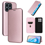 Custodia per telefono in pelle con vibrazione in fibra di carbonio, For Honor X7a, For Honor X8a, For Kyocera Android One S10, For Motorola Moto G73