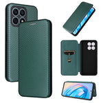 Custodia per telefono in pelle con vibrazione in fibra di carbonio, For Honor X7a, For Honor X8a, For Kyocera Android One S10, For Motorola Moto G73