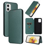 Custodia per telefono in pelle con vibrazione in fibra di carbonio, For Honor X7a, For Honor X8a, For Kyocera Android One S10, For Motorola Moto G73