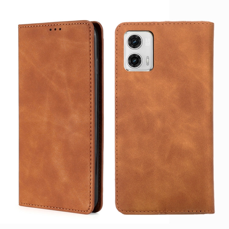 Custodia per telefono in pelle con vibrazione orizzontale magnetica Skin Feel, For Motorola Moto G53 5G/G13 4G/G23 4G, For Motorola Moto G73 5G, For OPPO Reno8 T 5G/A1 Pro 5G, For Xiaomi Redmi 12C 4G