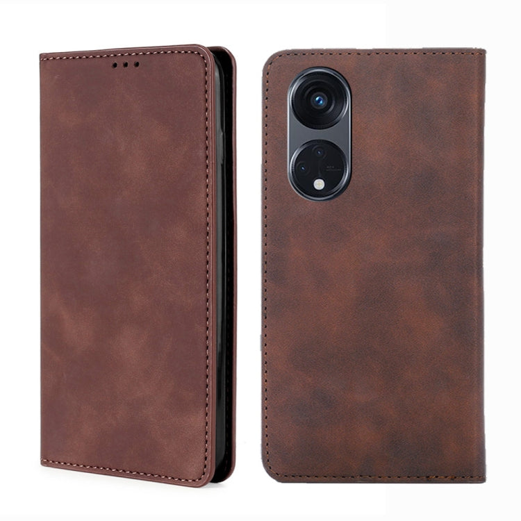 Custodia per telefono in pelle con vibrazione orizzontale magnetica Skin Feel, For Motorola Moto G53 5G/G13 4G/G23 4G, For Motorola Moto G73 5G, For OPPO Reno8 T 5G/A1 Pro 5G, For Xiaomi Redmi 12C 4G