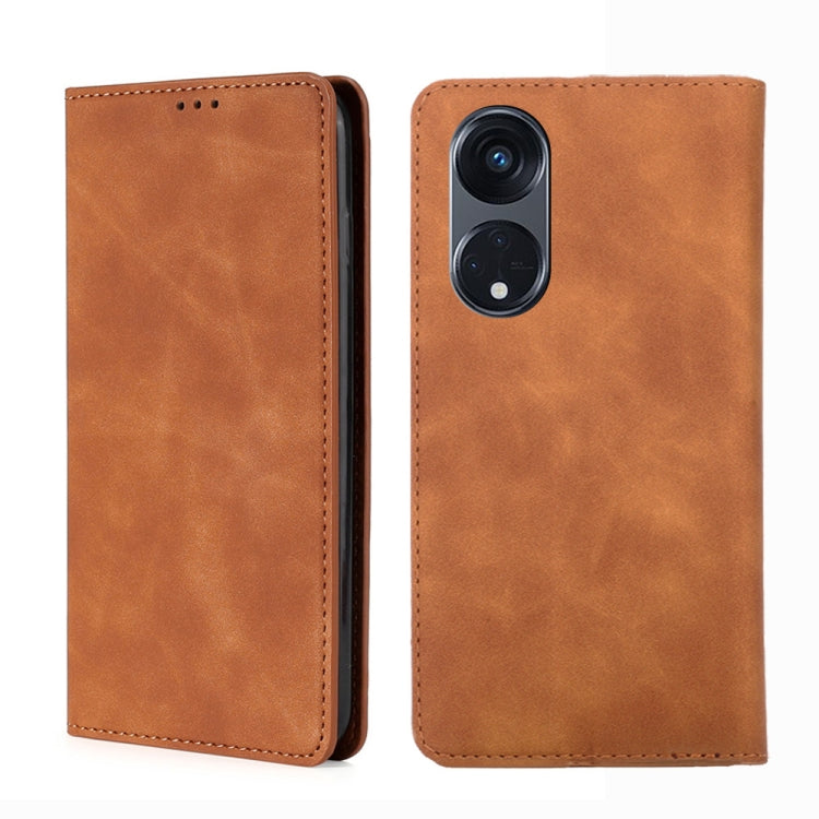 Custodia per telefono in pelle con vibrazione orizzontale magnetica Skin Feel, For Motorola Moto G53 5G/G13 4G/G23 4G, For Motorola Moto G73 5G, For OPPO Reno8 T 5G/A1 Pro 5G, For Xiaomi Redmi 12C 4G