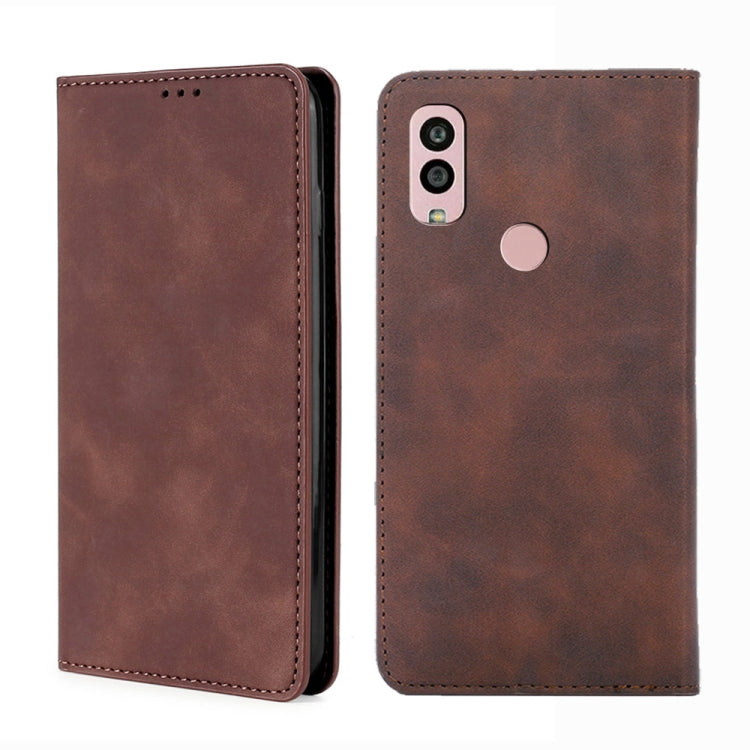 Custodia per telefono in pelle con vibrazione orizzontale magnetica Skin Feel, For Kyocera Android One S10, For OnePlus Ace 2/11R