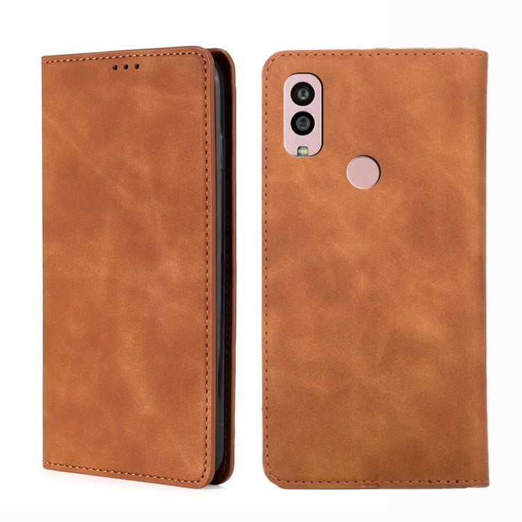 Custodia per telefono in pelle con vibrazione orizzontale magnetica Skin Feel, For Kyocera Android One S10, For OnePlus Ace 2/11R