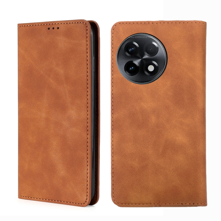 Custodia per telefono in pelle con vibrazione orizzontale magnetica Skin Feel, For Kyocera Android One S10, For OnePlus Ace 2/11R