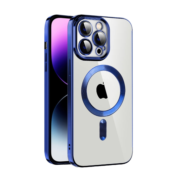 Custodia per telefono MagSafe in TPU con placcatura in tessuto CD con pellicola per lenti, For iPhone 14 Pro Max, For iPhone 13, For iPhone 13 Pro