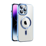 Custodia per telefono MagSafe in TPU con placcatura in tessuto CD con pellicola per lenti, For iPhone 14 Pro Max, For iPhone 13, For iPhone 13 Pro