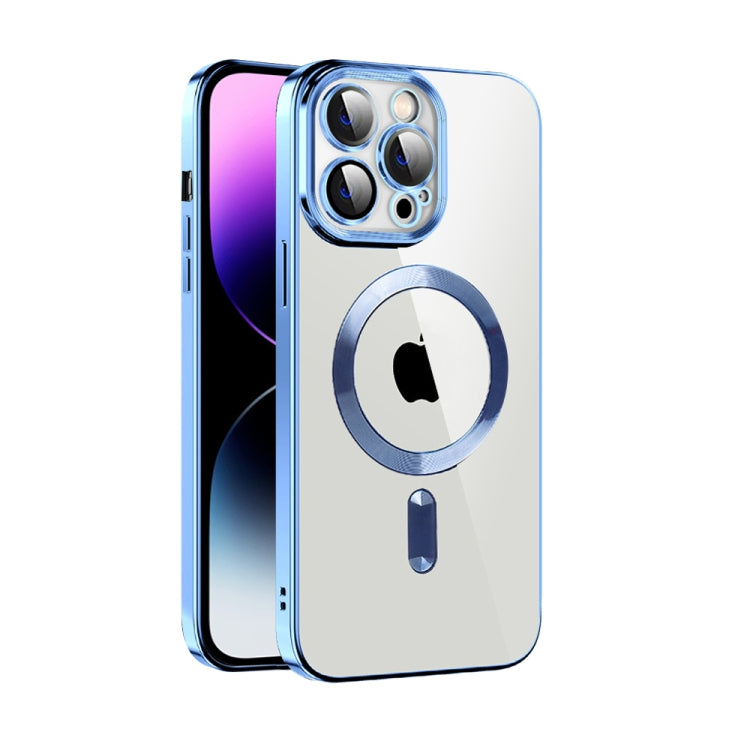 Custodia per telefono MagSafe in TPU con placcatura in tessuto CD con pellicola per lenti, For iPhone 14 Pro Max, For iPhone 13, For iPhone 13 Pro