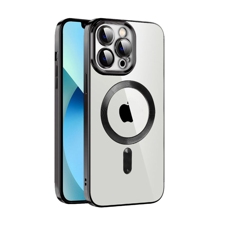 Custodia per telefono MagSafe in TPU con placcatura in tessuto CD con pellicola per lenti, For iPhone 14 Pro Max, For iPhone 13, For iPhone 13 Pro