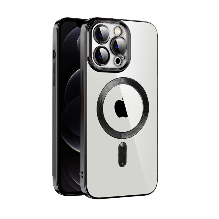 Custodia per telefono MagSafe in TPU con placcatura in tessuto CD con pellicola per lenti, For iPhone 13 Pro Max, For iPhone 12, For iPhone 12 Pro