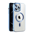 Custodia per telefono MagSafe in TPU con placcatura in tessuto CD con pellicola per lenti, For iPhone 12 Pro Max, For iPhone 11, For iPhone 11 Pro Max