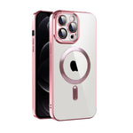 Custodia per telefono MagSafe in TPU con placcatura in tessuto CD con pellicola per lenti, For iPhone 12 Pro Max, For iPhone 11, For iPhone 11 Pro Max