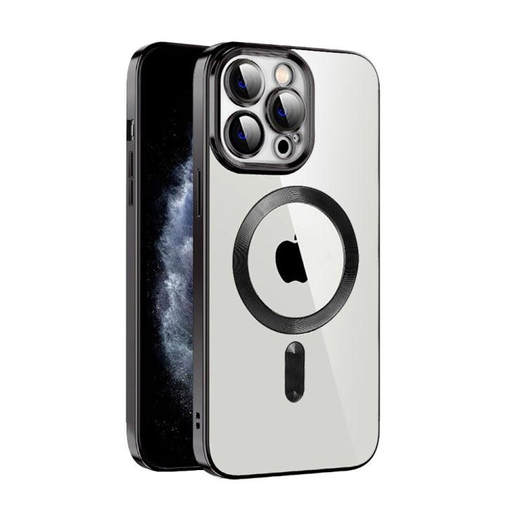 Custodia per telefono MagSafe in TPU con placcatura in tessuto CD con pellicola per lenti, For iPhone 12 Pro Max, For iPhone 11, For iPhone 11 Pro Max