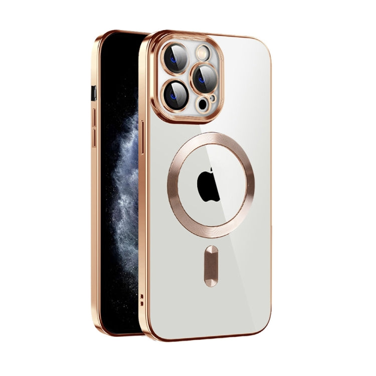 Custodia per telefono MagSafe in TPU con placcatura in tessuto CD con pellicola per lenti, For iPhone 12 Pro Max, For iPhone 11, For iPhone 11 Pro Max