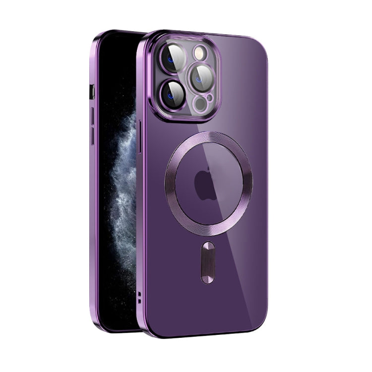 Custodia per telefono MagSafe in TPU con placcatura in tessuto CD con pellicola per lenti, For iPhone 12 Pro Max, For iPhone 11, For iPhone 11 Pro Max