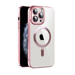 Custodia per telefono MagSafe in TPU con placcatura in tessuto CD con pellicola per lenti, For iPhone 12 Pro Max, For iPhone 11, For iPhone 11 Pro Max