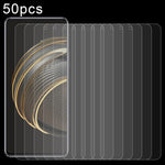50 pellicole in vetro temperato 0,26 mm 9H 2,5D, For Huawei nova 10 Youth (50 PCS), For OnePlus Ace 2V(50 PCS), For Honor Magic5 Ultimate(50 PCS), For Ulefone Power Armor 19T(50 PCS), For ZTE nubia Z50 Ultra(50 PCS), For Tecno Spark 10 Pro(50 PCS)