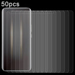 50 pellicole in vetro temperato 0,26 mm 9H 2,5D, For Huawei nova 10 Youth (50 PCS), For OnePlus Ace 2V(50 PCS), For Honor Magic5 Ultimate(50 PCS), For Ulefone Power Armor 19T(50 PCS), For ZTE nubia Z50 Ultra(50 PCS), For Tecno Spark 10 Pro(50 PCS)