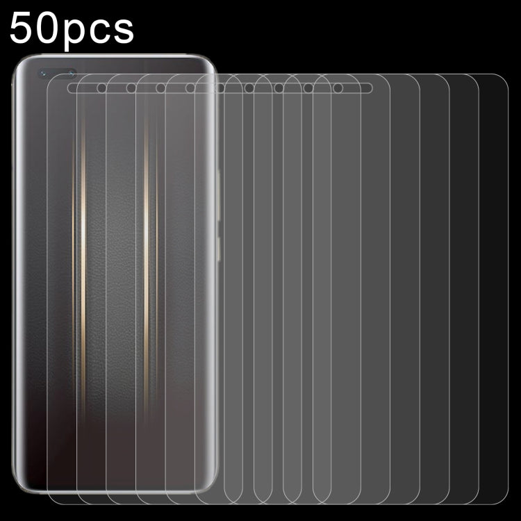 50 pellicole in vetro temperato 0,26 mm 9H 2,5D, For Huawei nova 10 Youth (50 PCS), For OnePlus Ace 2V(50 PCS), For Honor Magic5 Ultimate(50 PCS), For Ulefone Power Armor 19T(50 PCS), For ZTE nubia Z50 Ultra(50 PCS), For Tecno Spark 10 Pro(50 PCS)