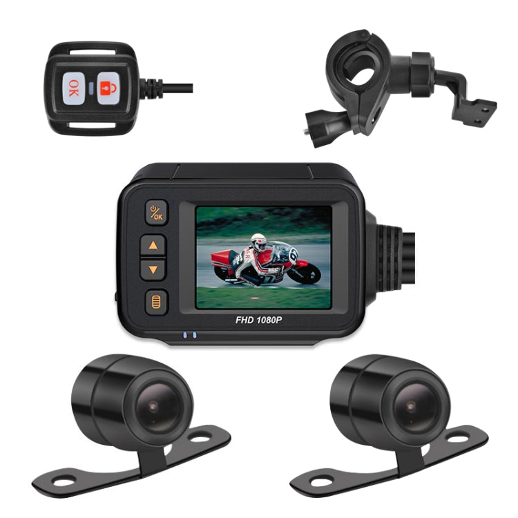 DVR per motocicletta HD impermeabile SE30 da 2,0 pollici 1080P, supporto scheda TF/video ciclismo/monitoraggio parcheggio, SE30