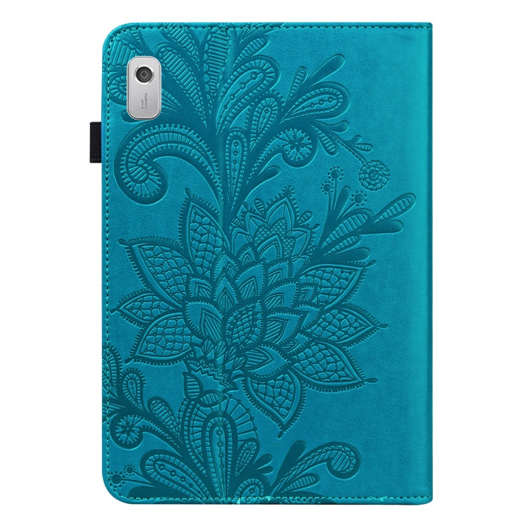 Custodia per tablet in pelle con motivo a fiore in pizzo, For Lenovo Tab M9
