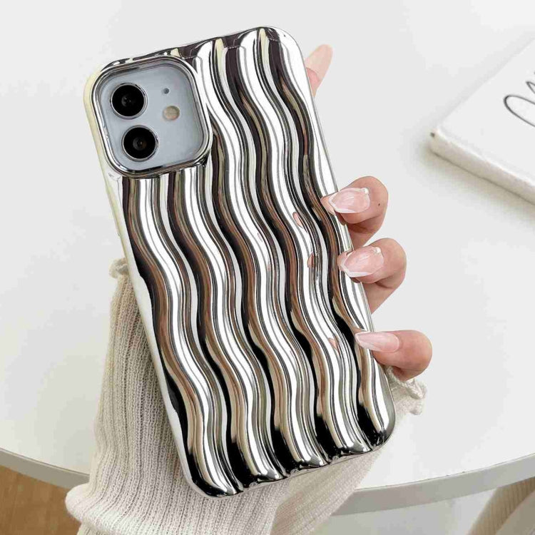 Cassa del telefono di struttura dell'onda di acqua di placcatura 3D, For iPhone 14 Pro Max, For iPhone 14 Pro, For iPhone 14, For iPhone 14 Plus, For iPhone 13 Pro Max, For iPhone 13 Pro
