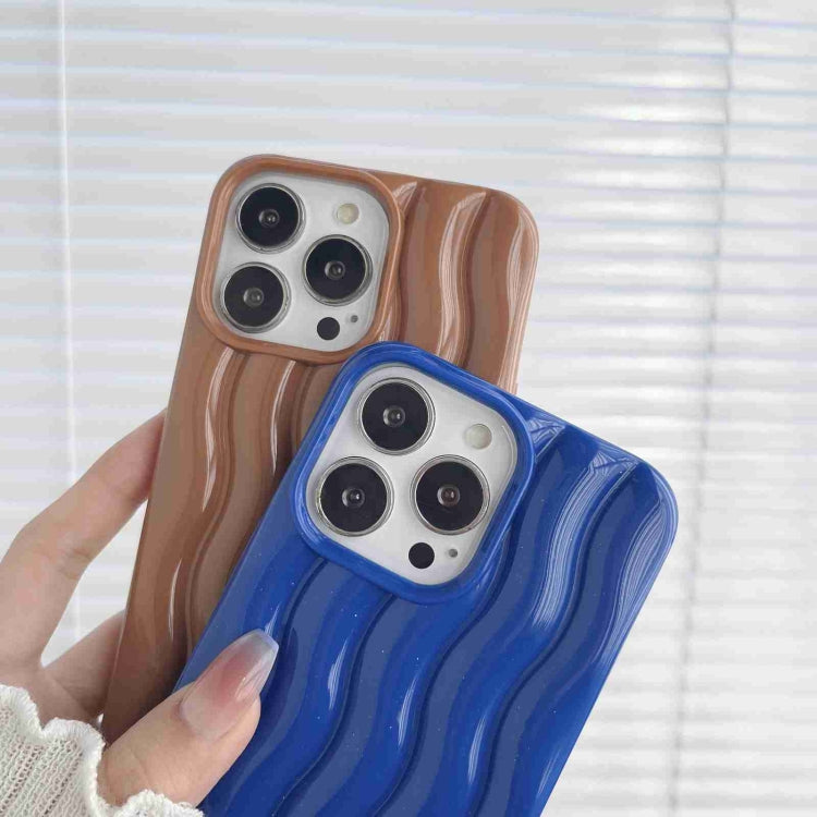 Cassa del telefono di struttura dell'onda di acqua di verniciatura 3D, For iPhone 14 Pro Max, For iPhone 14 Pro, For iPhone 14, For iPhone 14 Plus