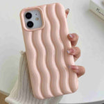 Cassa del telefono di struttura dell'onda di acqua di verniciatura 3D, For iPhone 12 / 12 Pro, For iPhone 11 Pro Max, For iPhone 11