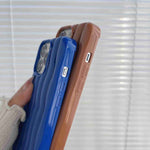Cassa del telefono di struttura dell'onda di acqua di verniciatura 3D, For iPhone 12 / 12 Pro, For iPhone 11 Pro Max, For iPhone 11