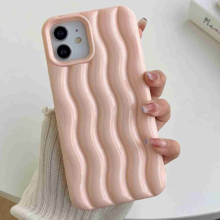 Cassa del telefono di struttura dell'onda di acqua di verniciatura 3D, For iPhone 12 / 12 Pro, For iPhone 11 Pro Max, For iPhone 11