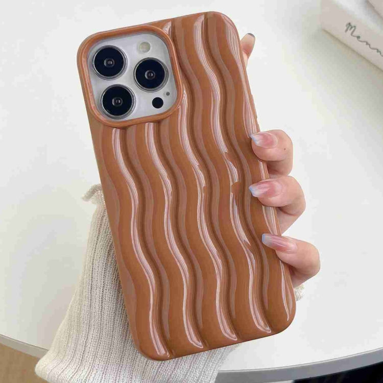 Cassa del telefono di struttura dell'onda di acqua di verniciatura 3D, For iPhone 12 / 12 Pro, For iPhone 11 Pro Max, For iPhone 11