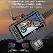 DVR per moto HD impermeabile doppio SE65 1080P, supporto WiFi / GPS / video ciclistico, SE65