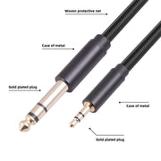 Cavo audio stereo maschio 3,5 mm a 6,35 mm 1-3 metri