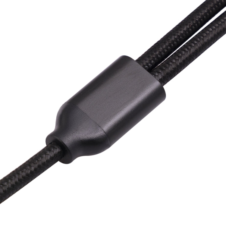 3717 3.5mm Female to 6.35mm 1/4 TS Male Stereo Audio Cable, Length: 30cm, 3.5mm F to 2 x 6.35mm M