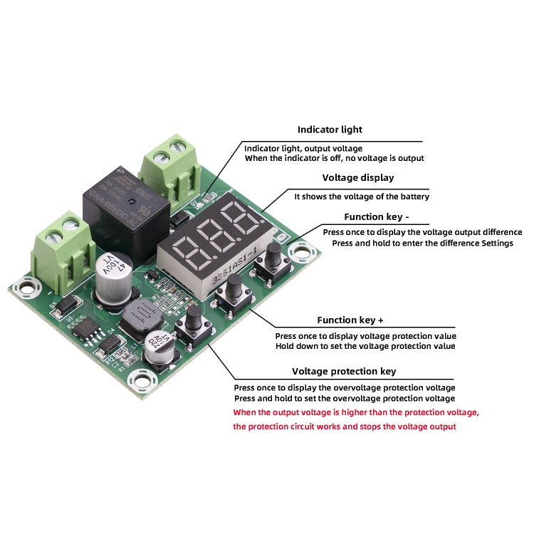 JH-M609 Battery DC Voltage Protection Module DC6-80V, JH-M609