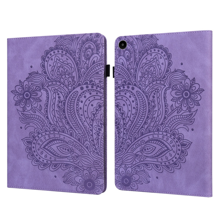 Custodia per tablet in pelle con motivo in rilievo pavone, For Lenovo Tab M8 4th Gen TB-300FU, For Lenovo Tab P11 Gen 2, For Lenovo Tab P11 Pro Gen 2, For Huawei MatePad SE 10.4 2022