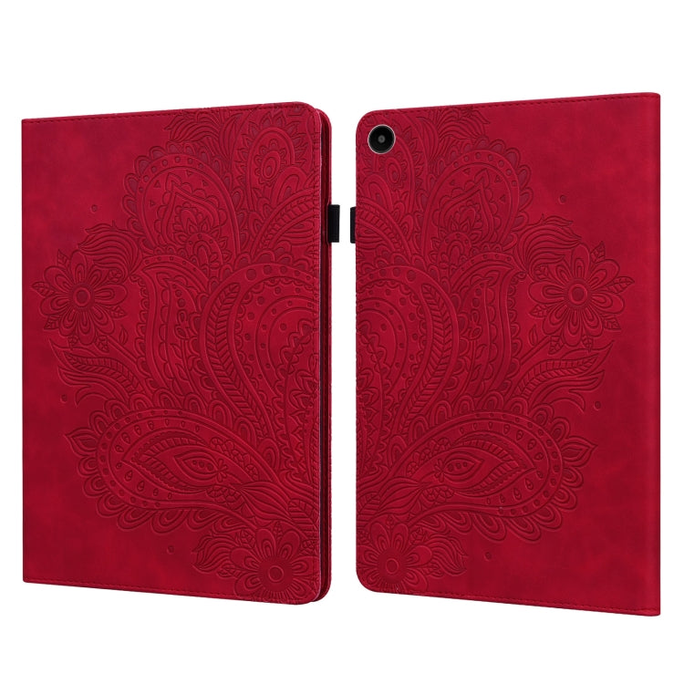 Custodia per tablet in pelle con motivo in rilievo pavone, For Lenovo Tab M8 4th Gen TB-300FU, For Lenovo Tab P11 Gen 2, For Lenovo Tab P11 Pro Gen 2, For Huawei MatePad SE 10.4 2022