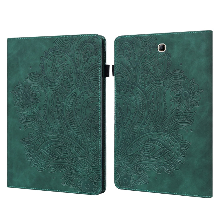 Custodia per tablet in pelle con motivo in rilievo pavone, For Samsung Galaxy Tab S5e, For Samsung Galaxy Tab A 9.7 T550 / T555