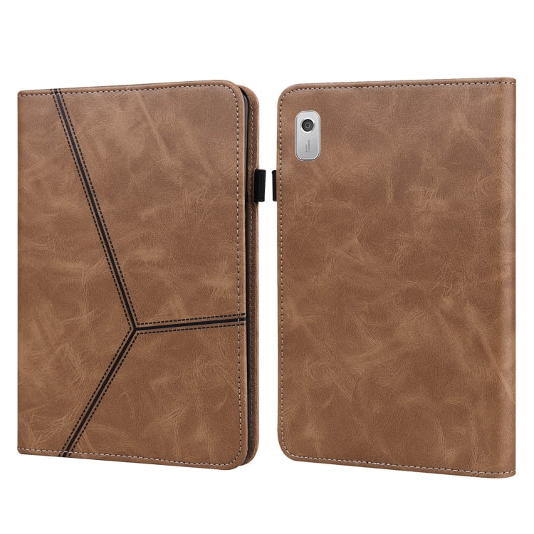 Custodia per tablet in pelle goffrata a righe, For Lenovo Tab M8 4th Gen TB-300FU, For Lenovo Tab P11 Gen 2, For Lenovo Tab P11 Pro Gen 2