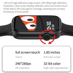 HT15 1,85 pollici Silicone Band IP67 Smart Watch impermeabile, supporto chiamate Bluetooth / monitoraggio del sonno