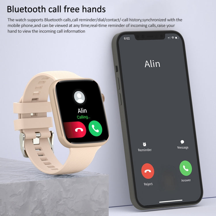 HT15 1,85 pollici Silicone Band IP67 Smart Watch impermeabile, supporto chiamate Bluetooth / monitoraggio del sonno