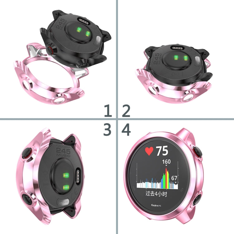 Custodia per orologio elettrolitica in TPU, For Garmin Forerunner 245