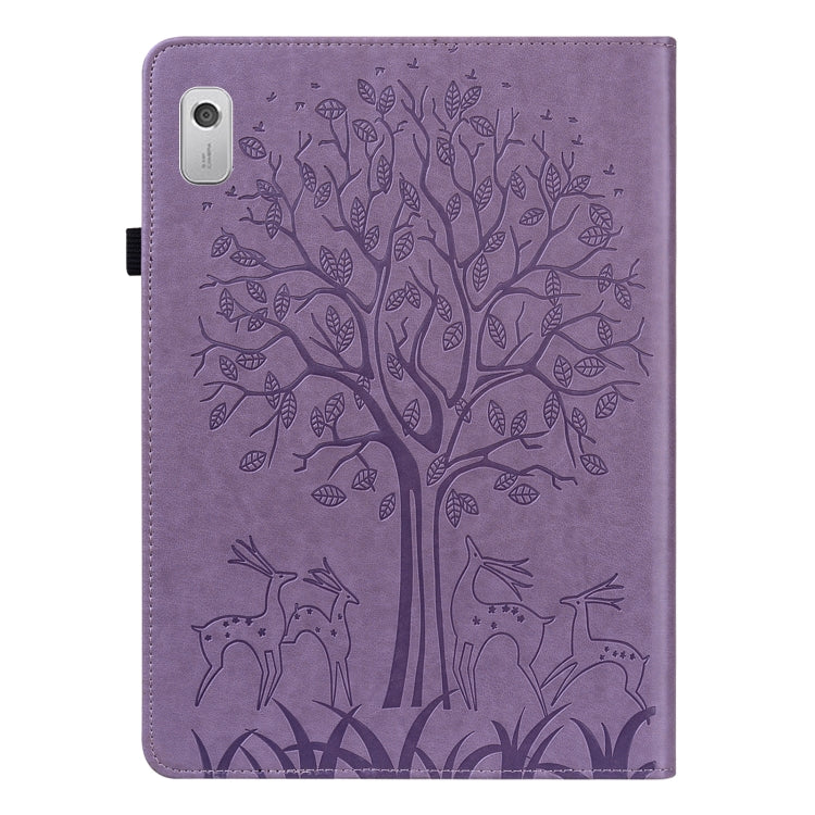 Custodia per tablet in pelle goffrata con motivo albero e cervo, For Lenovo Tab M8 4th Gen TB-300FU, For Lenovo Tab P11 Gen 2, For Lenovo Tab P11 Pro Gen 2, For Huawei MatePad SE 10.4 2022