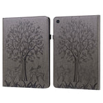 Custodia per tablet in pelle goffrata con motivo albero e cervo, For Samsung Galaxy Tab S5e, For Samsung Galaxy Tab A 9.7 T550 / T555