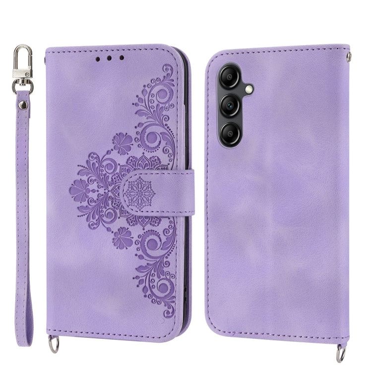 Custodia per telefono in pelle con portafoglio in rilievo con fiori al tatto, For Samsung Galaxy A34, For vivo Y15s 2021, For vivo Y77 5G, For vivo Y35 4G 2022