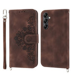 Custodia per telefono in pelle con portafoglio in rilievo con fiori al tatto, For Samsung Galaxy A34, For vivo Y15s 2021, For vivo Y77 5G, For vivo Y35 4G 2022