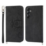 Custodia per telefono in pelle con portafoglio in rilievo con fiori al tatto, For Samsung Galaxy A34, For vivo Y15s 2021, For vivo Y77 5G, For vivo Y35 4G 2022