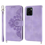 Custodia per telefono in pelle con portafoglio in rilievo con fiori al tatto, For Samsung Galaxy A34, For vivo Y15s 2021, For vivo Y77 5G, For vivo Y35 4G 2022