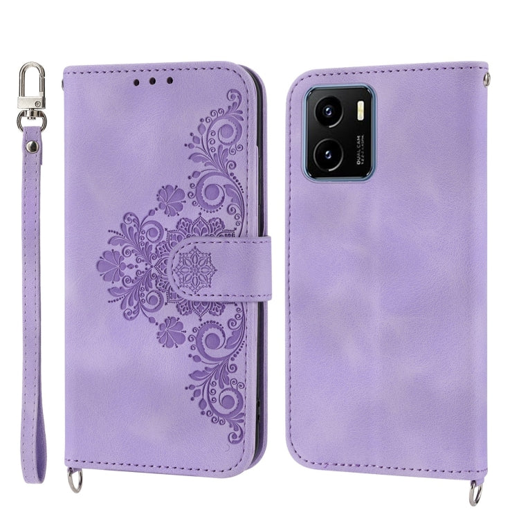 Custodia per telefono in pelle con portafoglio in rilievo con fiori al tatto, For Samsung Galaxy A34, For vivo Y15s 2021, For vivo Y77 5G, For vivo Y35 4G 2022