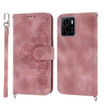 Custodia per telefono in pelle con portafoglio in rilievo con fiori al tatto, For Samsung Galaxy A34, For vivo Y15s 2021, For vivo Y77 5G, For vivo Y35 4G 2022